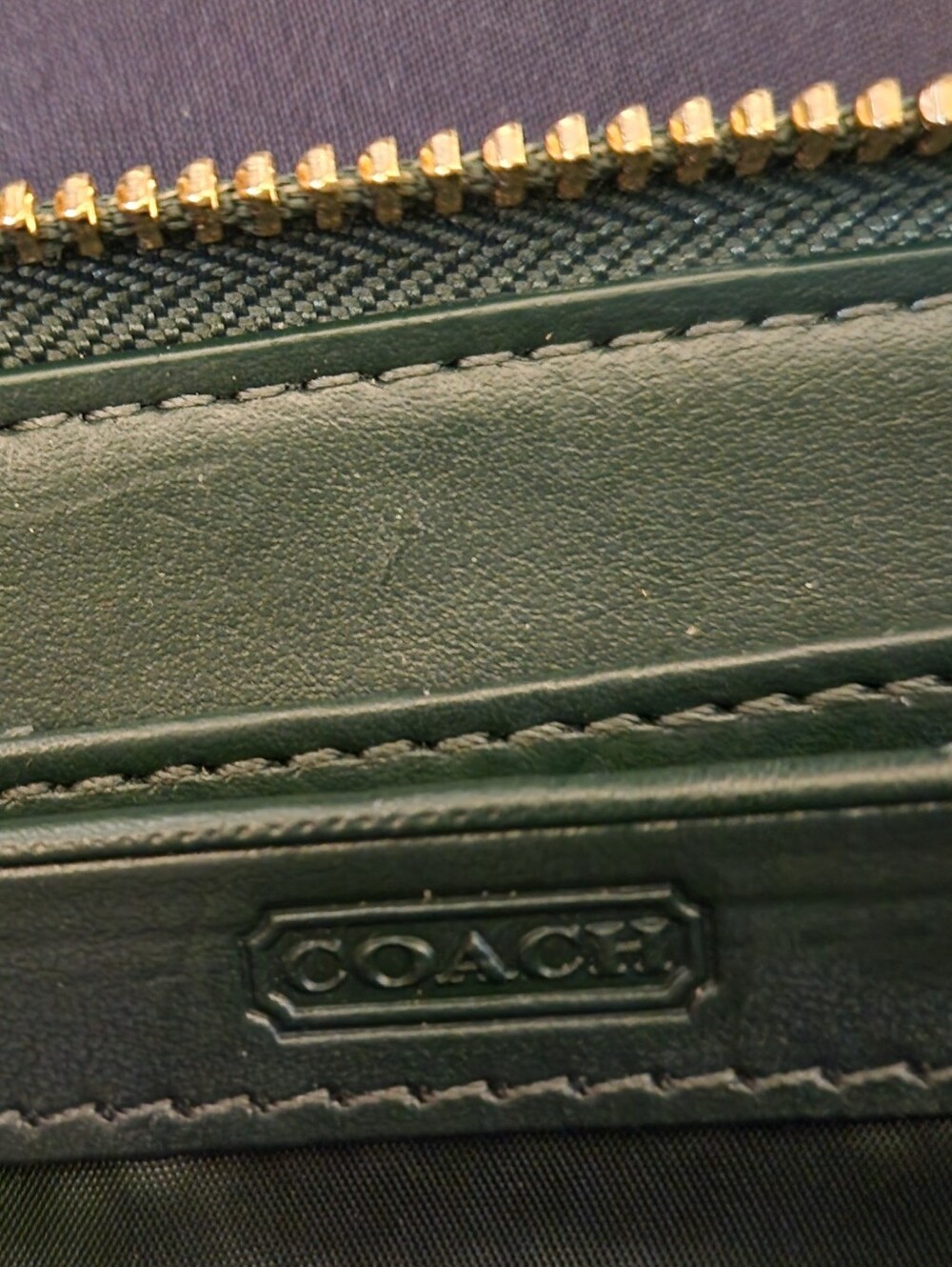 Coach Accordian Zip Wallet In Python-Embossed Leather. MSRP$298 - Picture 11 of 11